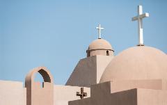 21 October 2025, Wadi El Natrun, Egypt: The Church of the Holy Transfiguration of the Logos Papal Center, venue of the World Council of Churches Sixth World Conference on Faith and Order taking place 24-28 October 2025 in Wadi El Natrun, Egypt, around the theme “Where now for visible unity?”